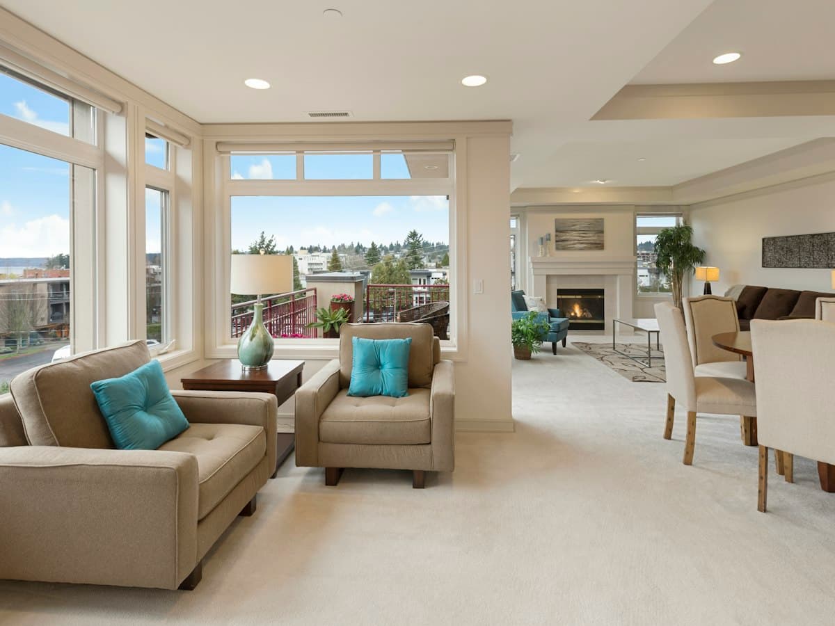 Living area with natural light